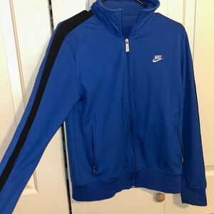 Nike Blue and Black Performance Jacket with Hood